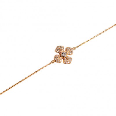 Bracelet"MelleLISA"en or rose et diamants blancs, Ohdislemoi-Joaillerie