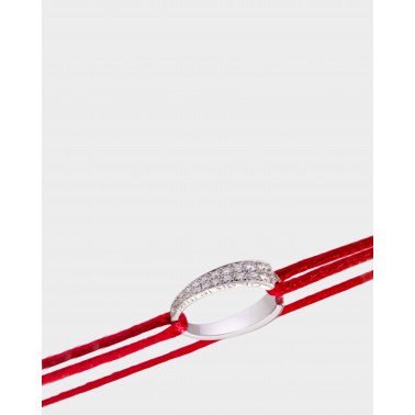 Bracelet "OH" en or blanc et diamants, d'Ohdislemoi-Joaillerie Paris