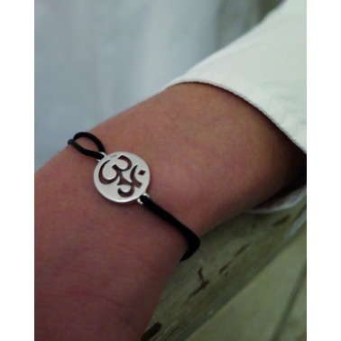 BRACELET "OM"en argent massif d'Ohdislemoi-Joaillerie-argent-Paris