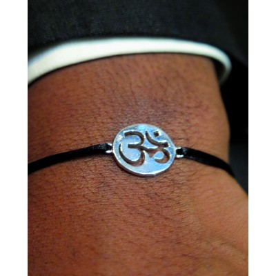 BRACELET "OM"en argent massif d'Ohdislemoi-Joaillerie-argent-Paris