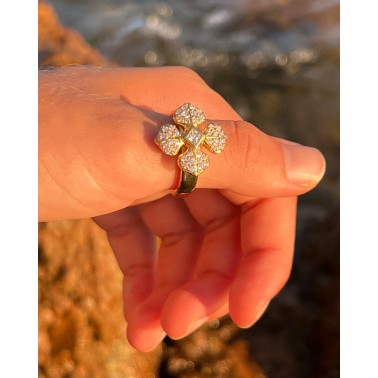 BAGUE M LISA DOREE OR JAUNE OHDISLEMOI-JOAILLERIE-ARGENT Paris