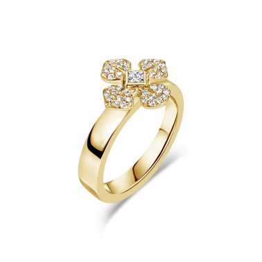 bague-MelleLISA-or-jaune-diamants-design-Paris-Ohdislemoi-Joaillerie, fait main à Paris
